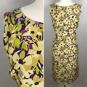 Norton McNaughton Sleeveless Silk Party Dress